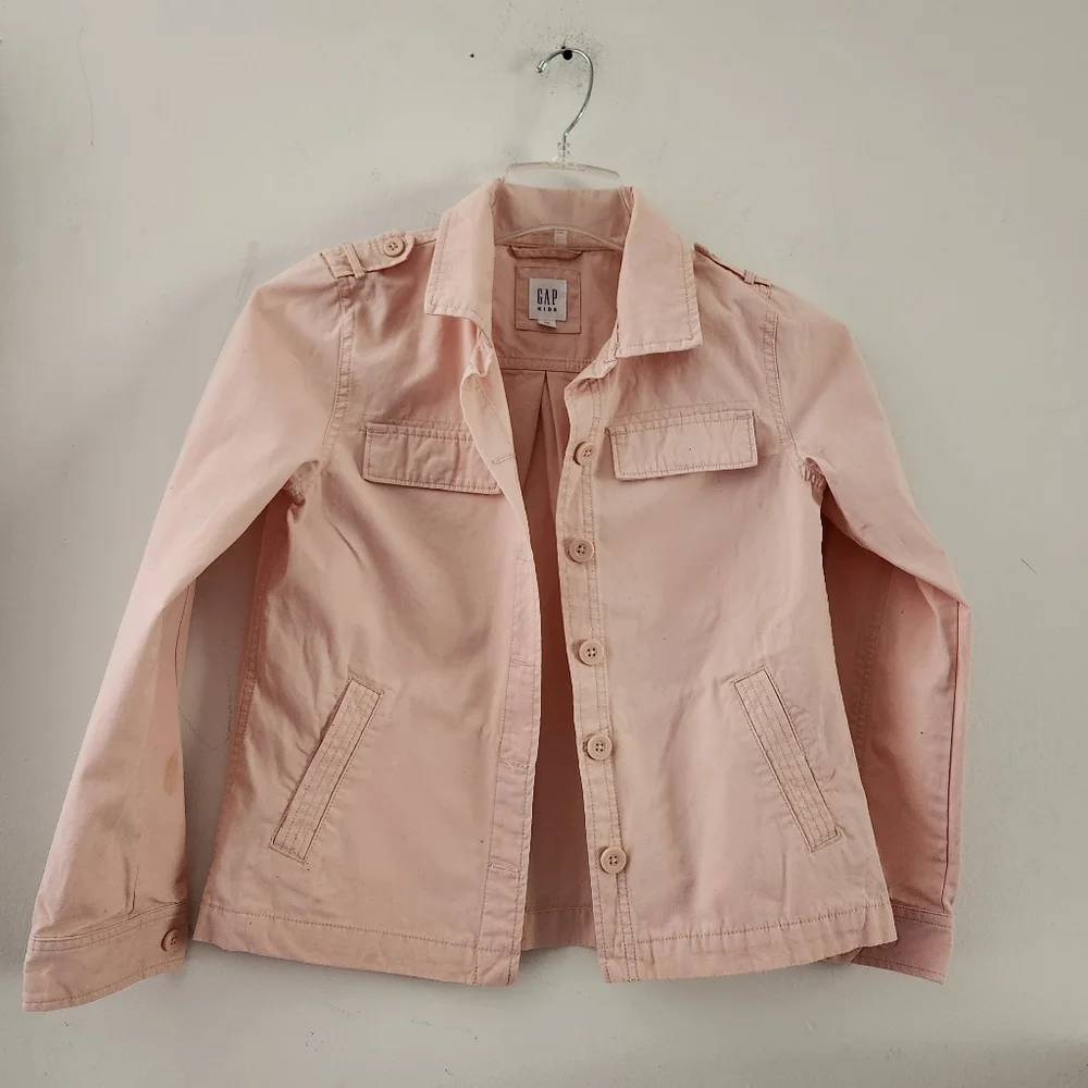 Gap Kids Long Sleeve Button-Down 100% Cotton Jacket